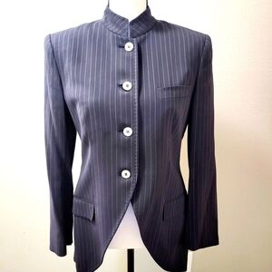 Dolce & Gabbana | Navy Pinstripe Blazer
